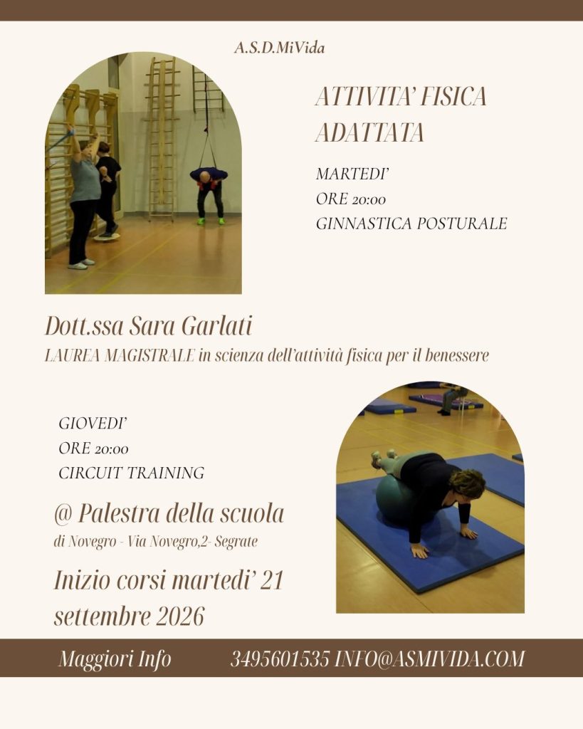 Volantino: attività fisica adattata